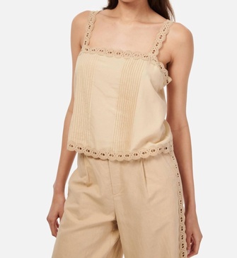 alessandra cotton camisole in irish cream