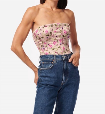 tamara corset bodysuit in pink