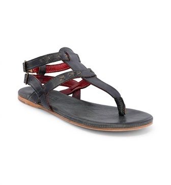 women's moon sandals in black