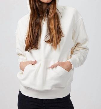 oversized hoodie in off white