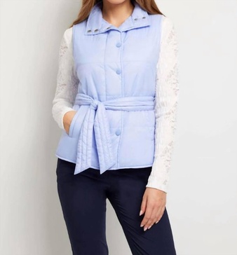 ainslee vest in blue