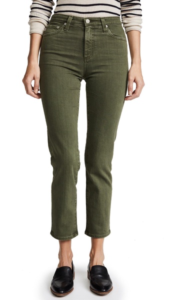 AG Jeans Women's The Isabelle Vintage Straight Leg Crop Jean