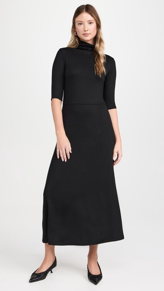 Vince Women's Elbow Sleeve Turtleneck Dress