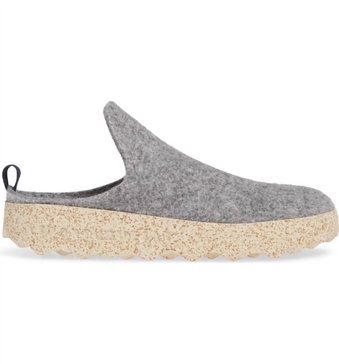 unisex round toe come mule in concrete