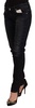 Acht Black Washed Cotton Low Waist Slim Fit Denim Jeans
