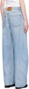 Light blue distressed flare jeans