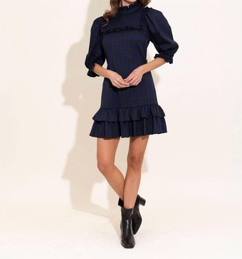 murphy dress in tartan