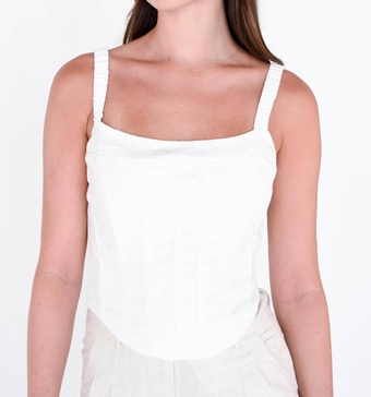 sharina top in eggshell