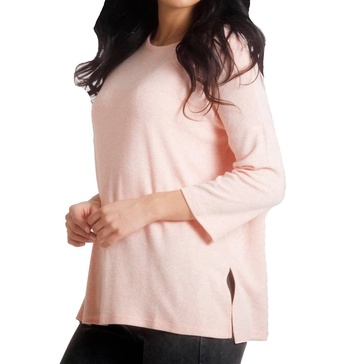 lillie kashmira 3/4 sleeve tunic in peach