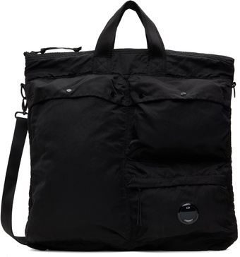 Black Nylon B Lens Tote