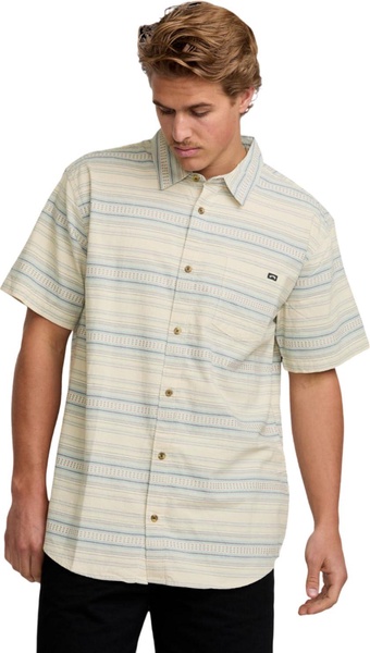 Billabong Men's All Day Stripe Short Sleeve Woven Shirt