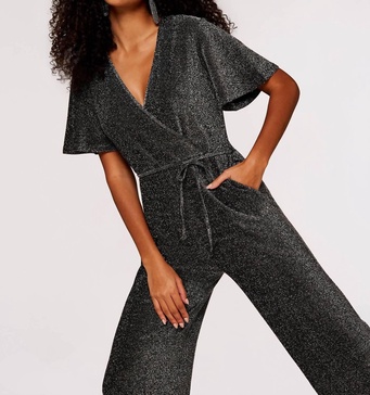silver lurex jumpsuit