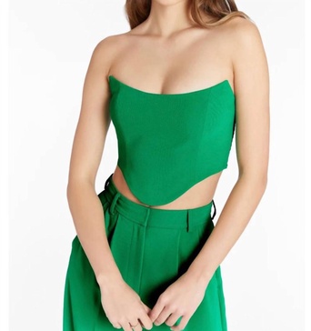 sabine crop top in green