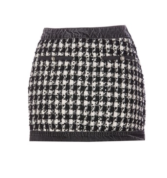 Mini Houndstooth Skirt
