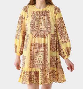nalii mini dress in yellow