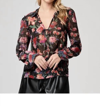 marsha shirt in black mulit