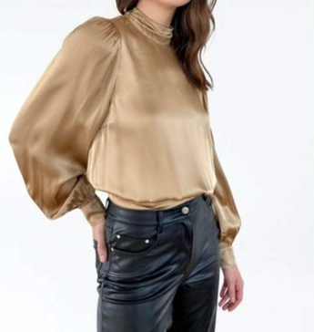 valencia top in cashew gold