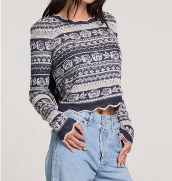 layla sweater in midnight