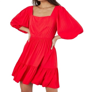 rosalee dress in red