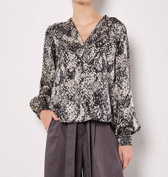 urban viper blouse in gray