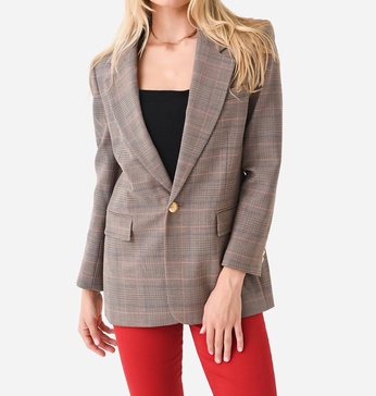 davin jacket in ash multi
