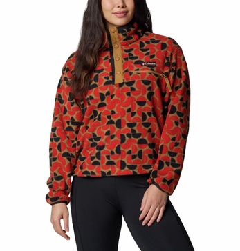 Columbia Women's Helvetia Ii Printed Cropped Half Snap