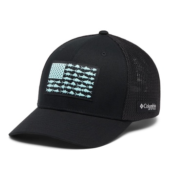 Columbia Unisex Adult PFG Fish Flag Mesh Ball Cap