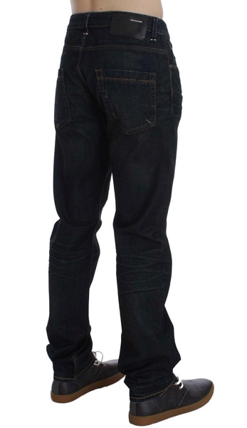 elegant straight fit   men's jeans
