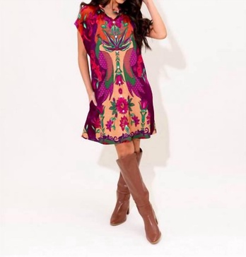 women's margot dress in peacock