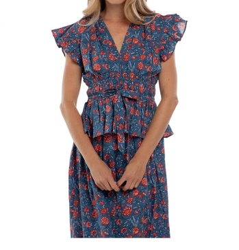 willow top in blue