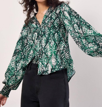 urban viper blouse in green