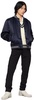 Navy Dugout Bomber Jacket