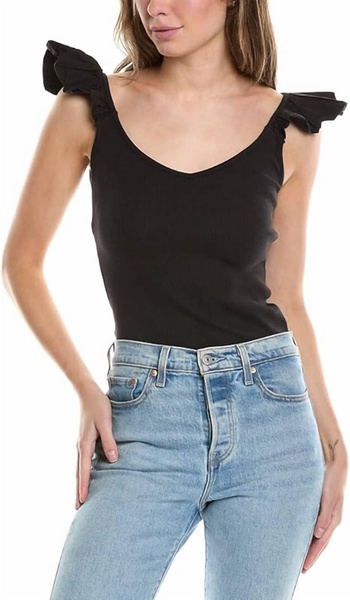 celeste tank top in jet black