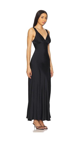 Ruched Cup Slip Maxi Dress