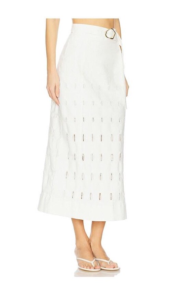 Jay Textured Midi Skirt