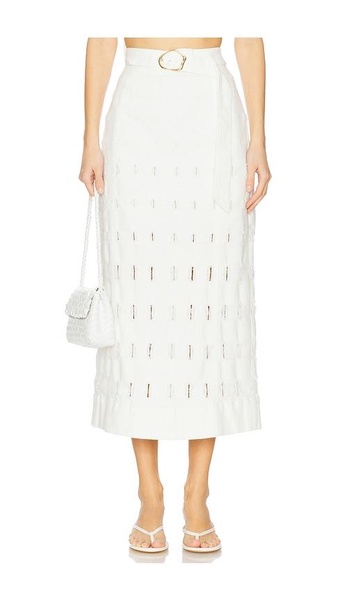 Jay Textured Midi Skirt