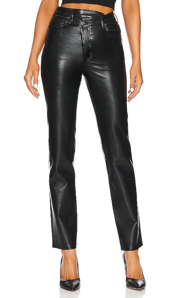 Recycled Leather Criss Cross Straight