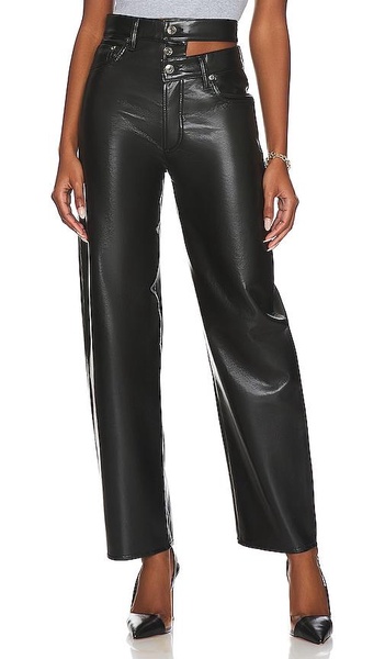 Recycled Leather Broken Waistband