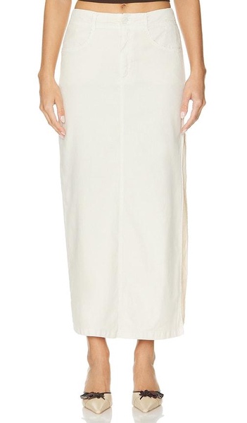 Indigo Side Slit Skirt