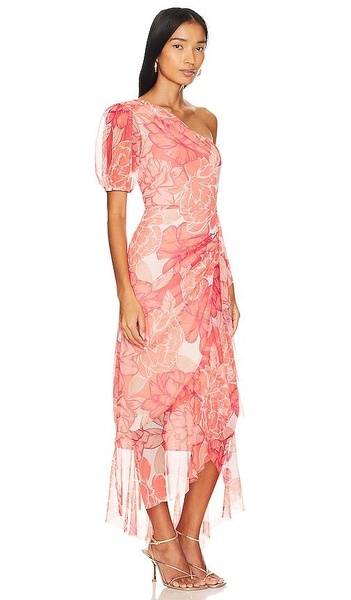 One Shoulder Midi Dress