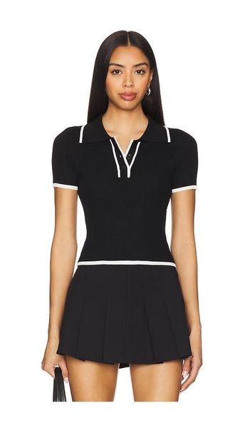 Katrina Knit Polo Top
