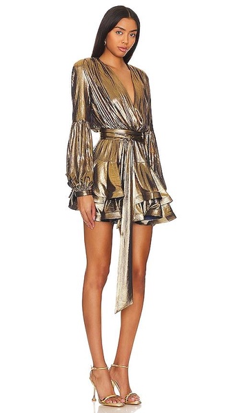 Bedouin Metallic Mini Dress
