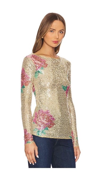 x Intimately FP Printed Gold Rush Long Sleeve