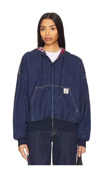 Oversize Denim Hooded Jacket