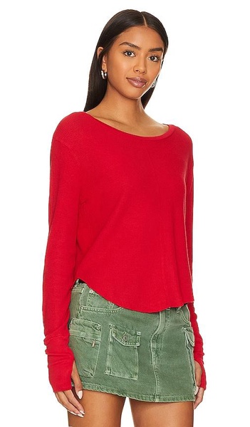 Cropped Long Sleeve Top