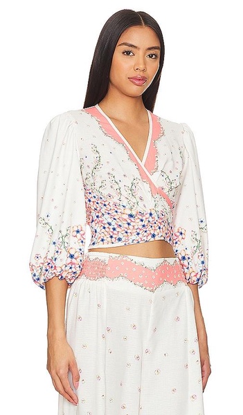 x REVOLVE Asia Cropped Blouse