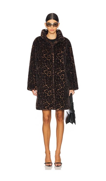 Blair Leopard Mid Length Coat