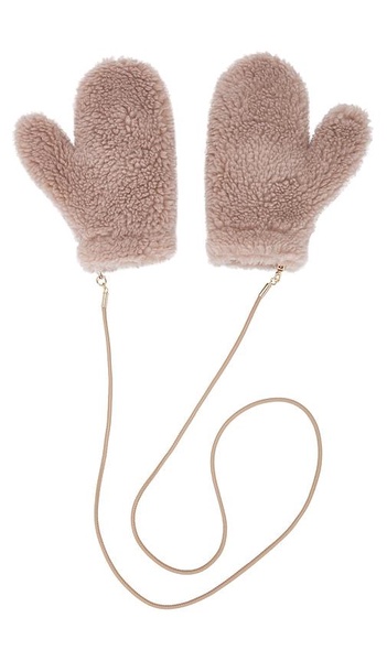 Teddy Faux Fur Mitts