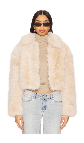 Crop Faux Fur Jacket