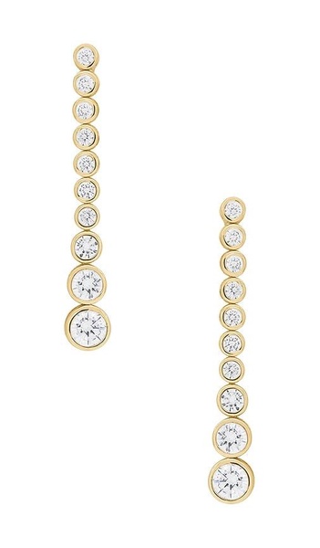 Bezel Diamond Drop Earring